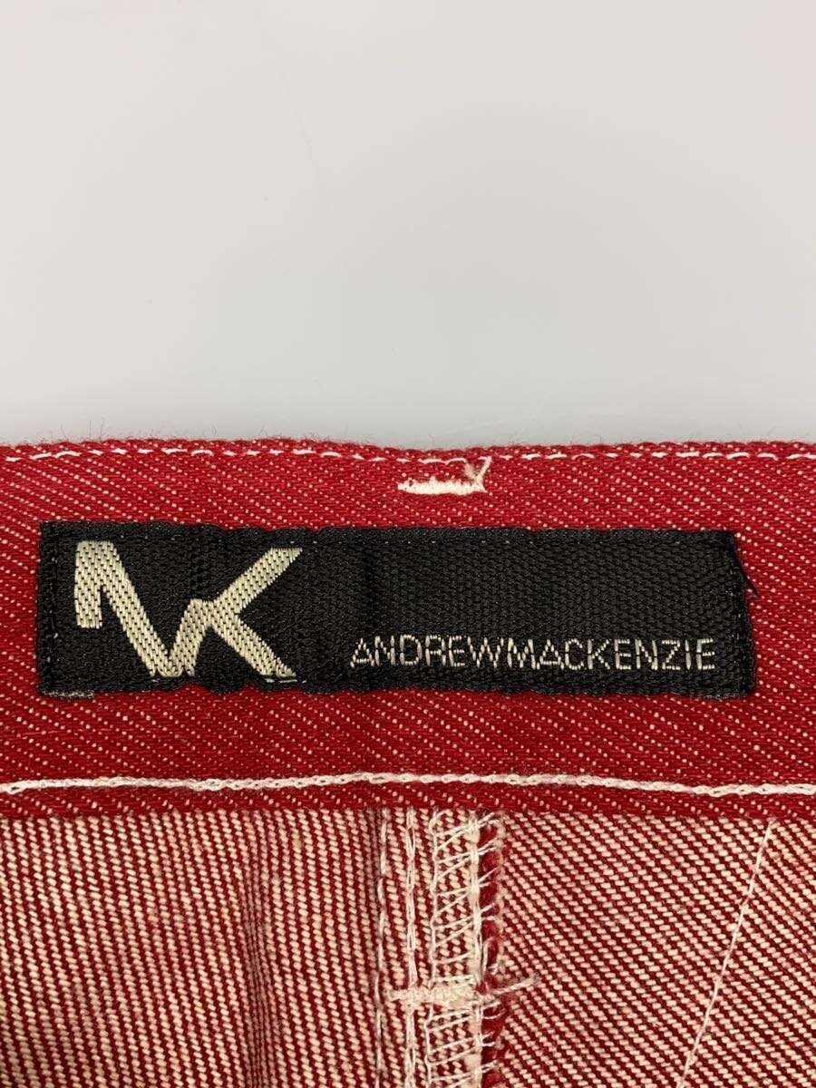 ANDREW MACKENZIE Bottoms, Medium, Denim, Red, Solid Color, Made in