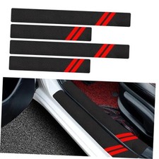 Car Door Sill Protector, Car Door Entry Guard Sill Protector with 4 PCS Red
