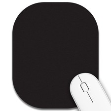 Small Mouse Pad 6 x 7 Inch Mini Thick for Laptop Small, Black