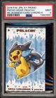 Pokemon Poncho-Wearing Pikachu Mega Charizard X Business Card JPN Promo PSA 9