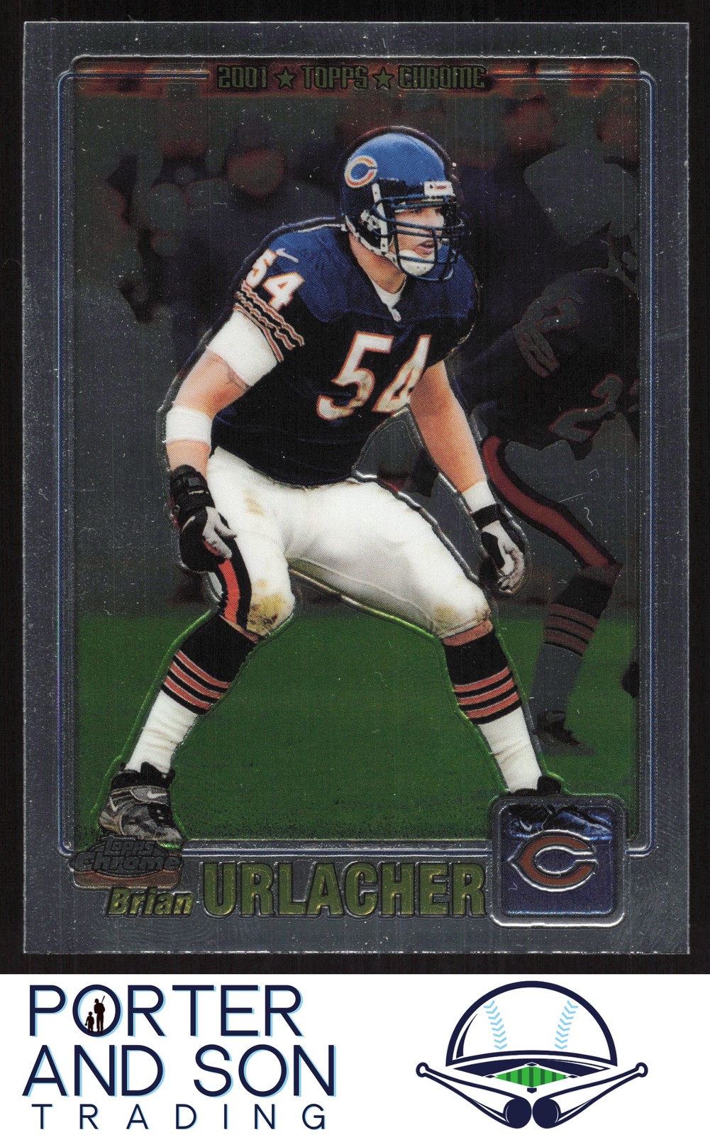 Brian Urlacher 2001 Topps Chrome #129 Chicago Bears Football Card