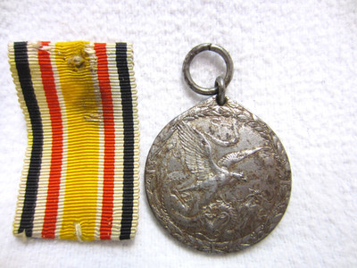 ORDER - Commemorative Coin ''CHINA'' for Non-combatants - Iron Silver Plated - on Ribbon