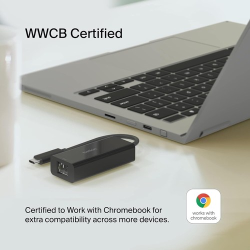 Belkin USB Type C to 2.5 Gb Ethernet Adapter, USB-IF Certified Thunderbolt 3 & 4 - 第 4/8 張圖片