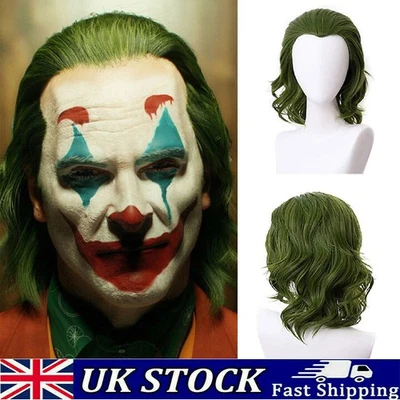 RUNZHE66 Joker Wig Cosplay Joker Movie Joaquin Phoenix Arthur Fleck Halloween Party Prop