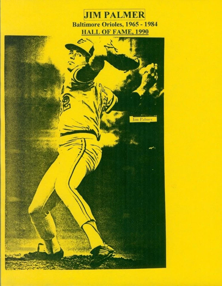 784, Jim Palmer HOF, Original Signed/Autograph, Postcard, Orioles, "1965-84" - Image 3 of 4
