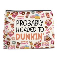 Nurawo Probably Headed Makeup Bag Donut Cosmetic Bags for Women Multicolor 