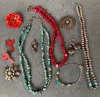 New ListingVntg. 10 pc. Lot of costume jewelry all wearable necklaces brooches earrings etc
