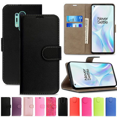 Hülle für OnePlus 8 Pro 7 6T 2 Leder Flip Wallet Handy Cover