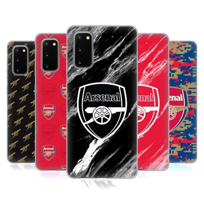 OFFICIAL ARSENAL FC CREST PATTERNS SOFT GEL CASE FOR SAMSUNG PHONES 1