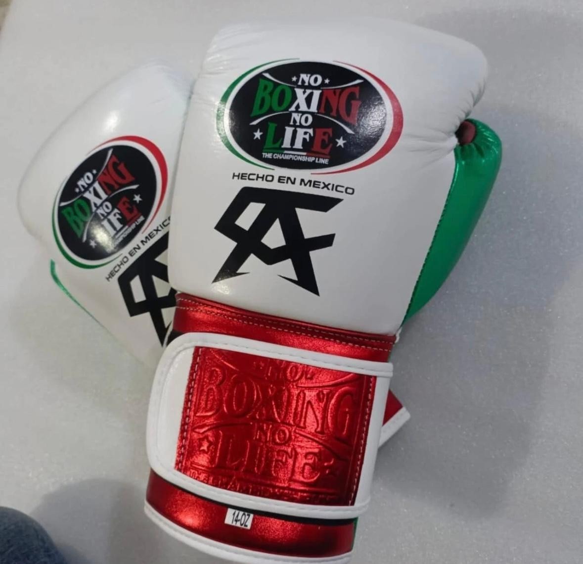 NO BOXING NO LIFE ボクシンググローブ8oz No boxing no life gloves Tape Type Pro Sparring Training Gloves