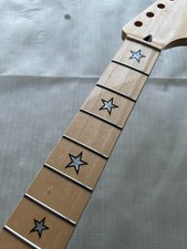Gloss Maple 22 Fret maple Fretboard Stars Inlay Electric guitar Neck 25.5" parts