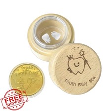 Eiohiuy Tooth Fairy Box Coin Jar Boy Style Keepsake Gift