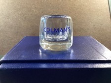 Colmans Vintage Advertising Mustard Pot Glass Jar