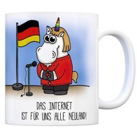 Honeycorns Kaffeebecher Mit Einhorn Motiv Und Spruch: Das Internet ... BüRo