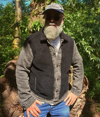 Jeansjacke Levis L mit Fell außen Grizzlyjacke Westernjacke Vintagejacke Denim