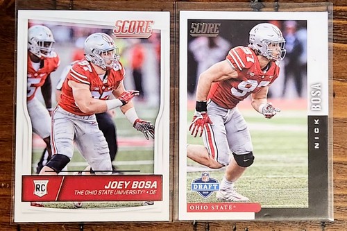 Lotto Joey Bosa 2016 Panini Score Draft/Base Rookie ×2 Ohio St Buckeyes  - Foto 1 di 2