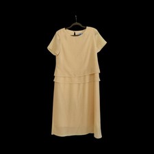 Vintage BFA Classics Yellow Dress. Size 12P. 