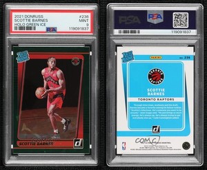 2021-22 Panini Donruss Rated Green Ice Scottie Barnes #236 PSA 9 MINT Rookie RC