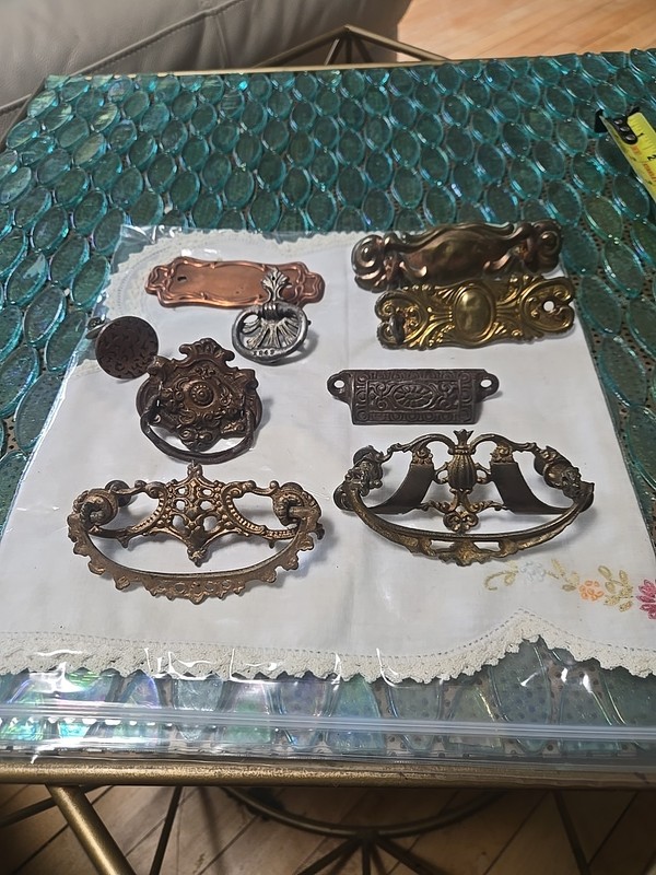 Salvaged Hardware Pulls Dresser Handles Vintage Mixed Lot Repurpose Victorian 