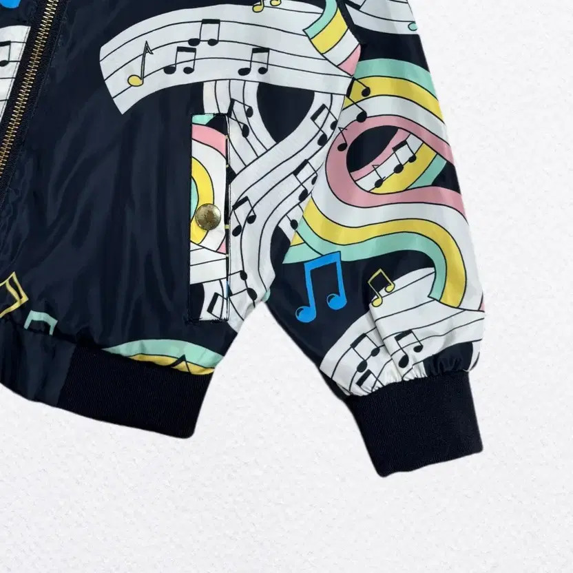 Mini Rodini Note Pattern Bomber Jacket - 92-98cm - image 5