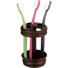 Metal Toothbrush Holder Bathroom Cup Organizer with Drainage Holes for