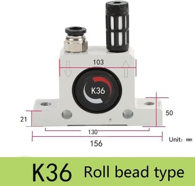 K36 3/8in Thread Pneumatic Vibrator Power Concrete Vibrator Ball Type Aluminum