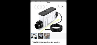 Complete Salt Water Chlorinator, Pool Chlorine Generator System f/ 16000 Gallon