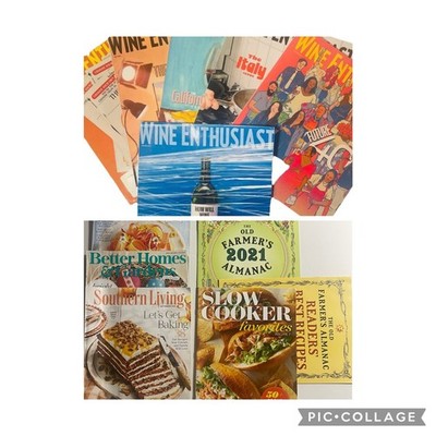 Magazine Lot of 9-Wine Enthusiasts, Better Homes/Gardens & Other *read