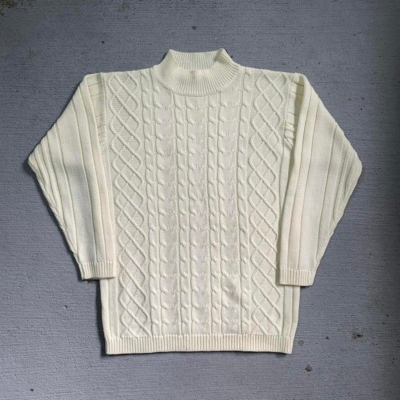 Vintage 90s Cascade Classics Ribbed Knit Sweater Size Small Womens