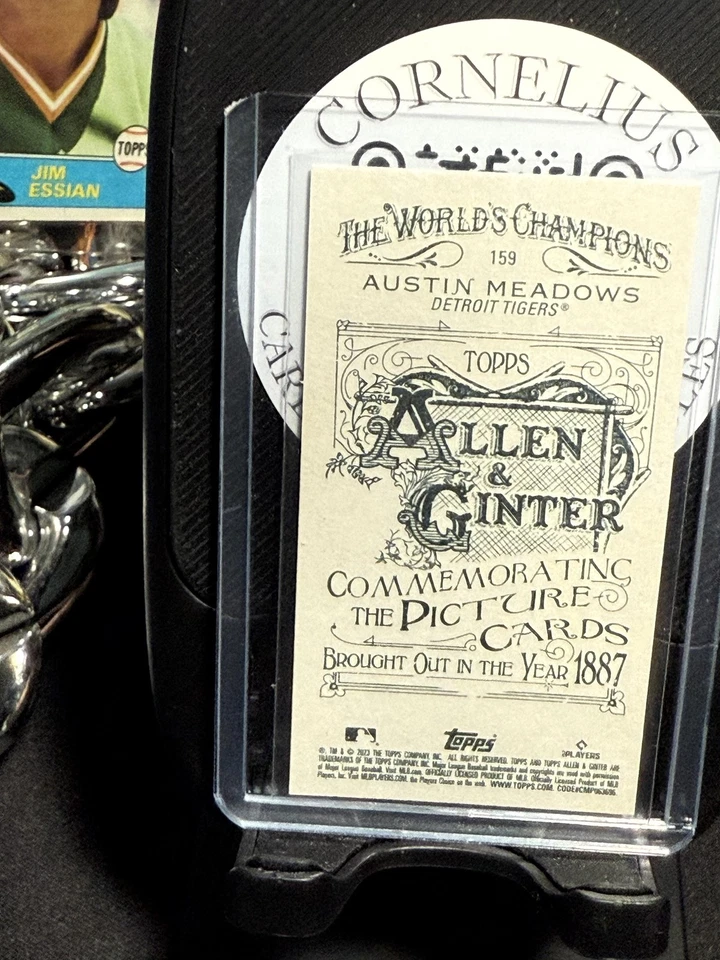 2023 Topps Allen & Ginter #159 Austin Meadows Mini A & G Back - Image 2 of 2