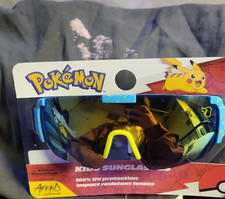 Pok mon Pikachu Wrap Sunglasses Blue Mirrored 100 UV SG4869