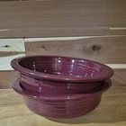 2 Fiesta Large Cinnabar Bowls Fiestaware 8.5" Bowls