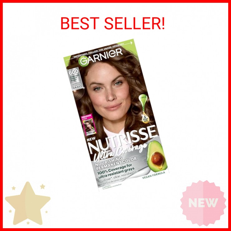 Garnier Nutrisse Ultra Coverage Hair Color, Permanent Hair Dye for Up to 8 Weeks