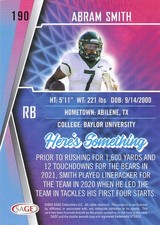 2022 SAGE #190 Abram Smith