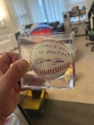 Pete Rose Autographed Baseball Card' I 'M Sorry I Bet On Baseball' JSA Certified