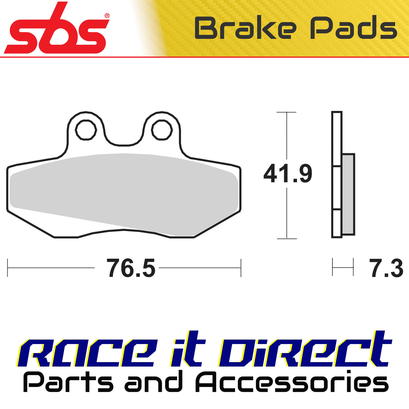 SBS 148CT BRAKE PADS ORGANIC