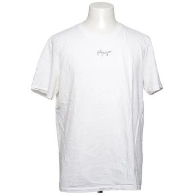 Hugo Boss, T-shirt, Größe: XL, Weiß, Baumwolle, Einfarbig, Herren #EaJ