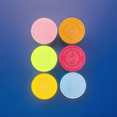 LOUIS VUITTONコースター Virgil Abloh Louis Vuitton Coaster Gift Set Neon Coasters Leather
