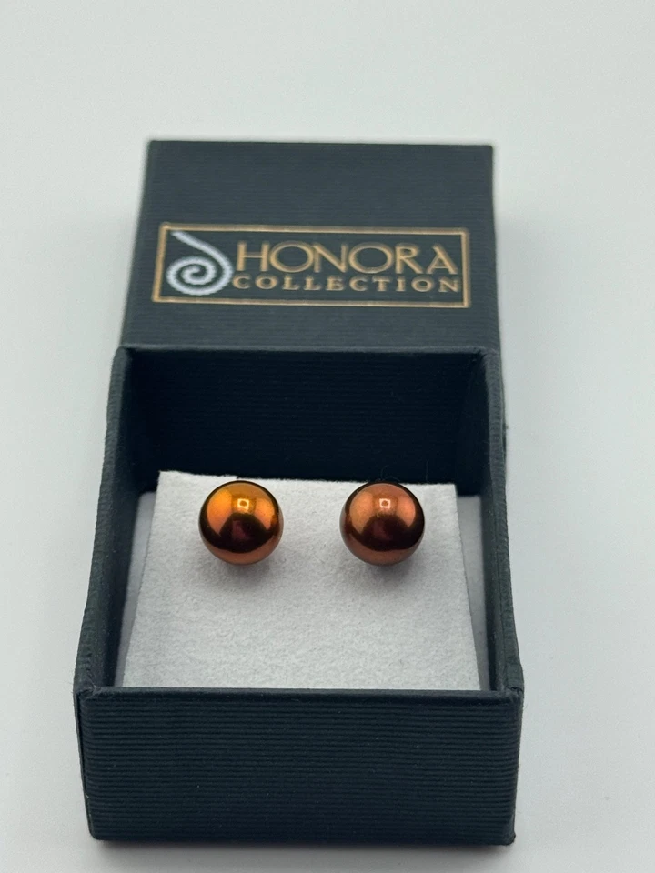Honora Cultured Pearl Pierced Stainless Stud Earrings in Box - Image 4 of 4