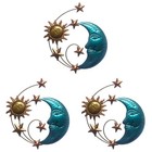 Set of 3 Büro Dekoration Wandhängedekoration Gartenwanddekoration