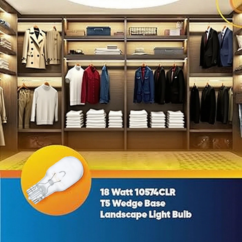 20Pcs 18W T5 Wedge Base Landscape Light 12V Bulbs for Kichler Lighting 10574CLR - Image 2 of 4