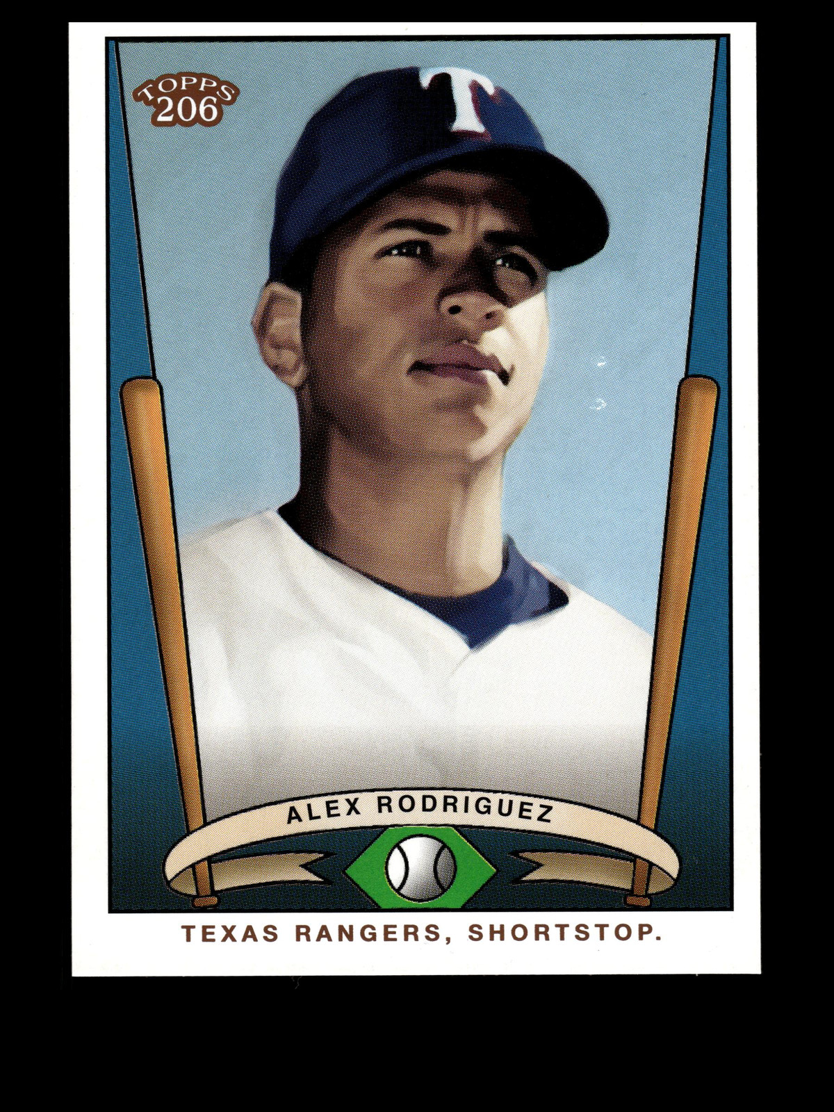 2002 Topps #T206-11 Alex Rodriguez EX