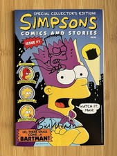 Simpsons Comics and Stories #1 (1993) Signed and Bartman Sketch by Bill Morrison
