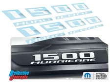 1500 Hurricane Sport Hood Emblem Overlay Decals - 2026 Ram 1500 Rebel Laramie