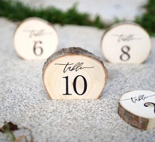 Wooden Table Numbers, 1-10 Wedding Table Numbers, Table Numbers 1-10 Perfect ...