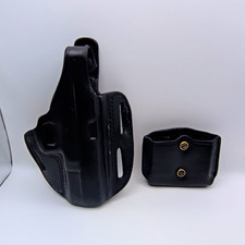 Gould Goodrich 803 G17 Black Leather Owb Holster2 Mag Pouch Rh L1 Gould Goodrich 803 G17 Black Leather Owb Holster2 Mag Pouch Rh L1