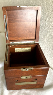 RARE AUTHENTIC VINTAGE HAMILTON CHRONOMETER WATCH MODEL 22 WOOD CASE BOX ONLY