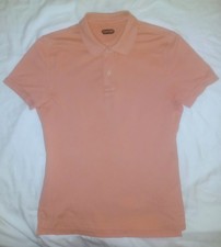 Tom Ford Men's Cotton Pique Short Sleeve Polo Shirt Pink Size 52/Slim Fit Great 