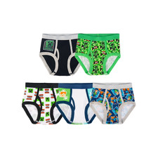 NEW Minecraft Boys Cotton Brief Underwear 5-Pack   Size 4