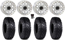 System 3 SB-7 15" Wheels Machined (5+2) 30" Intersect Tires Kawasaki Teryx Mule